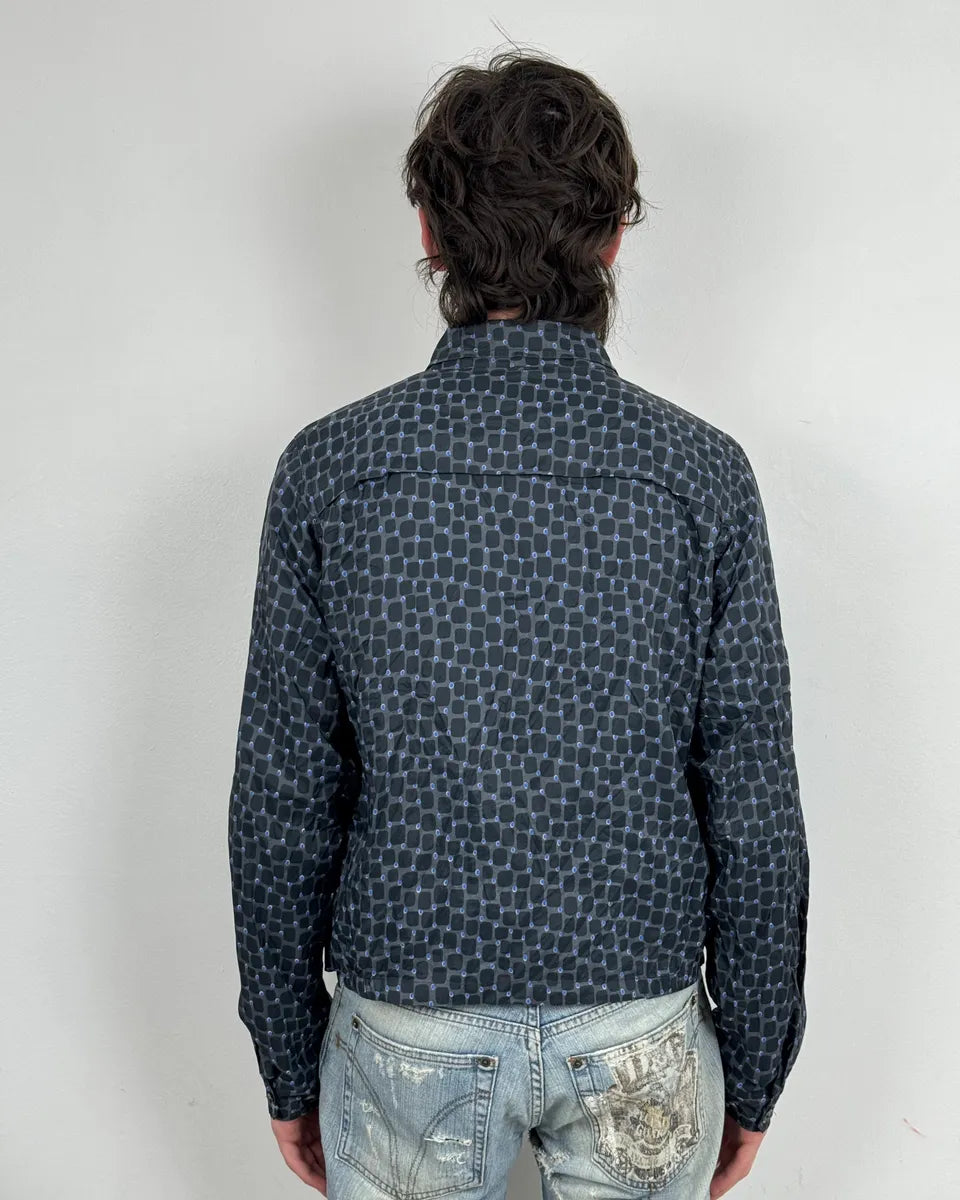 Dries Van Noten Grey & Blue Light Zip Up Jacket  XMpOgJY 2