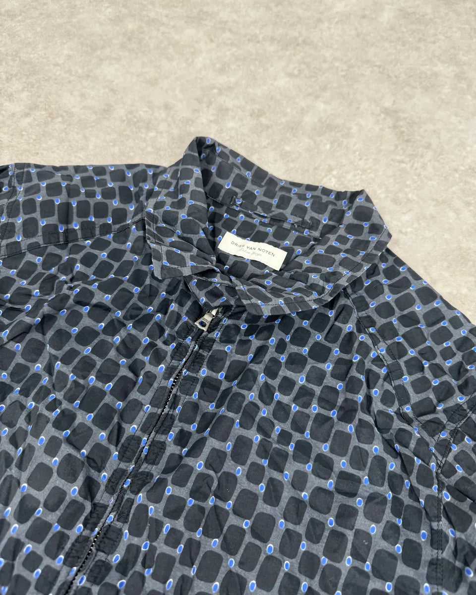 Dries Van Noten Grey & Blue Light Zip Up Jacket  XMpOgJY 4
