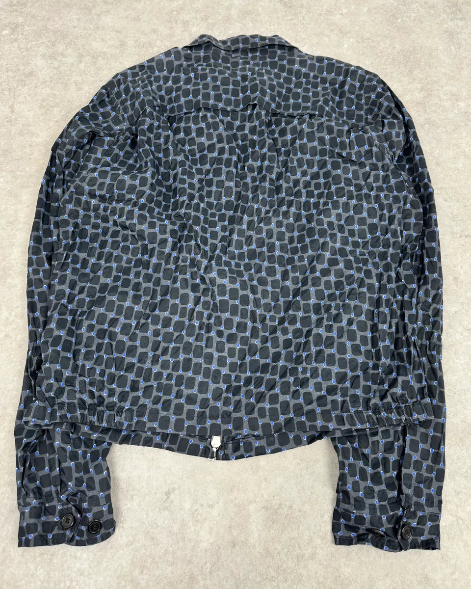 Dries Van Noten Grey & Blue Light Zip Up Jacket  XMpOgJY 6