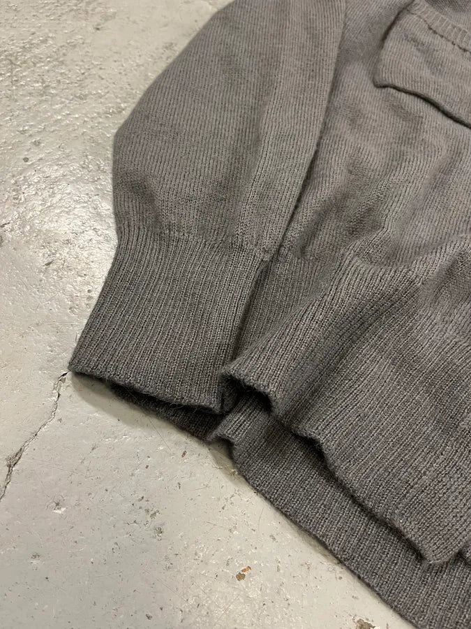 Dries Van Noten Grey Alpaca Buttoned Cardigan QxFersQ 4