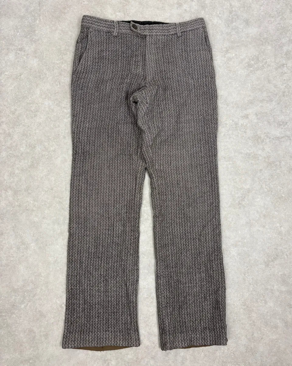 Dries Van Noten Grey Classy Wool Mozaic Pants zvsyZyC 0