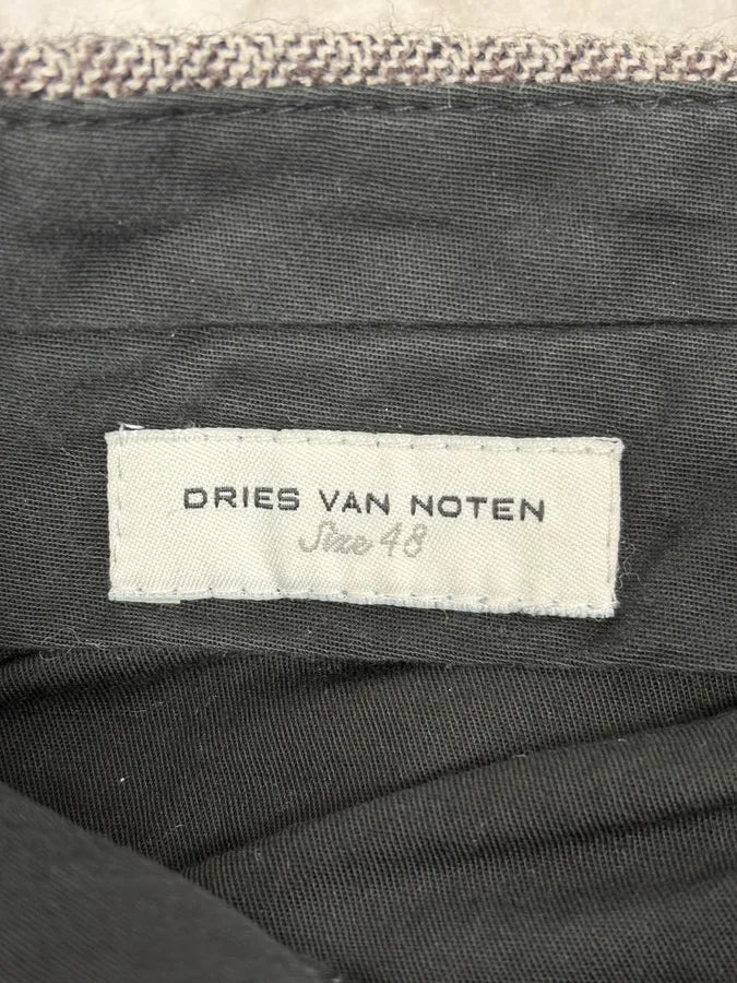 Dries Van Noten Grey Classy Wool Mozaic Pants zvsyZyC 8