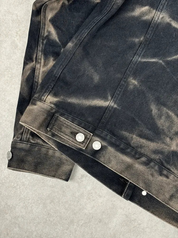 Dries Van Noten Grey Cotton Acid Wash Denim Jacket nJQTSqa 8