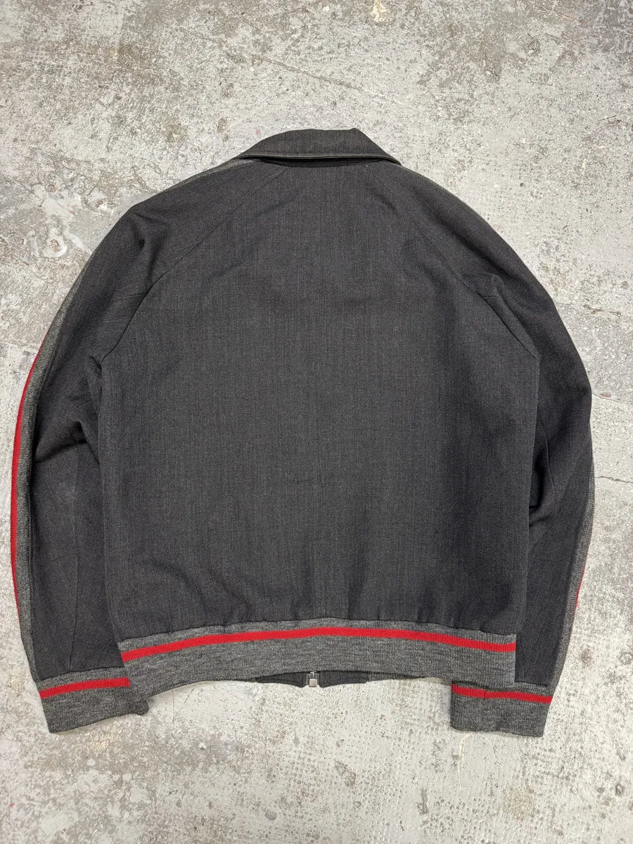 Dries Van Noten Grey Wool Lined Bomber Jacket (L) cZWimaZ 4