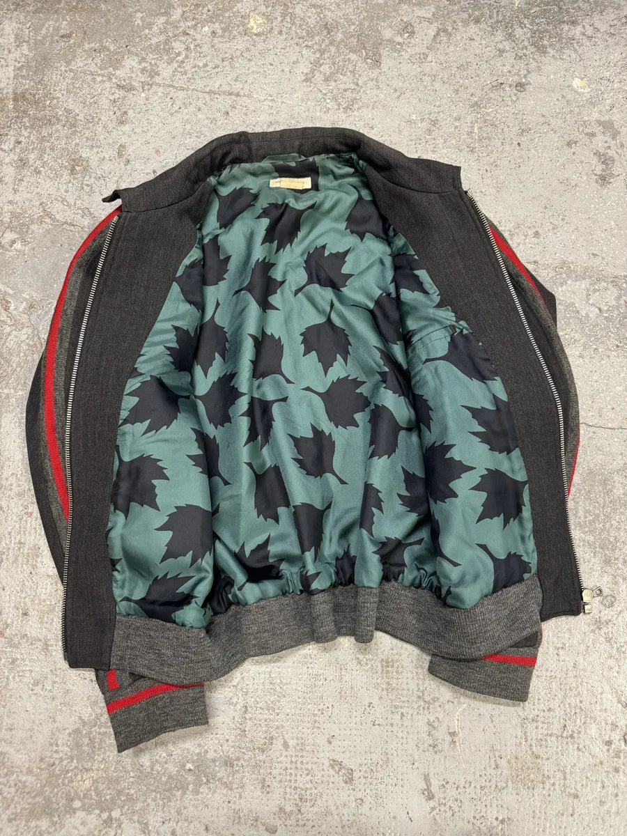 Dries Van Noten Grey Wool Lined Bomber Jacket (L) cZWimaZ 5