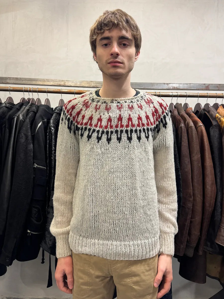 Dries Van Noten Grey Wool Royal Neck Sweater (M) KZKvMQe 1
