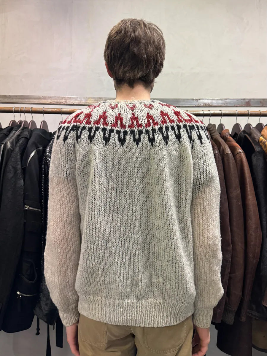 Dries Van Noten Grey Wool Royal Neck Sweater (M) KZKvMQe 2