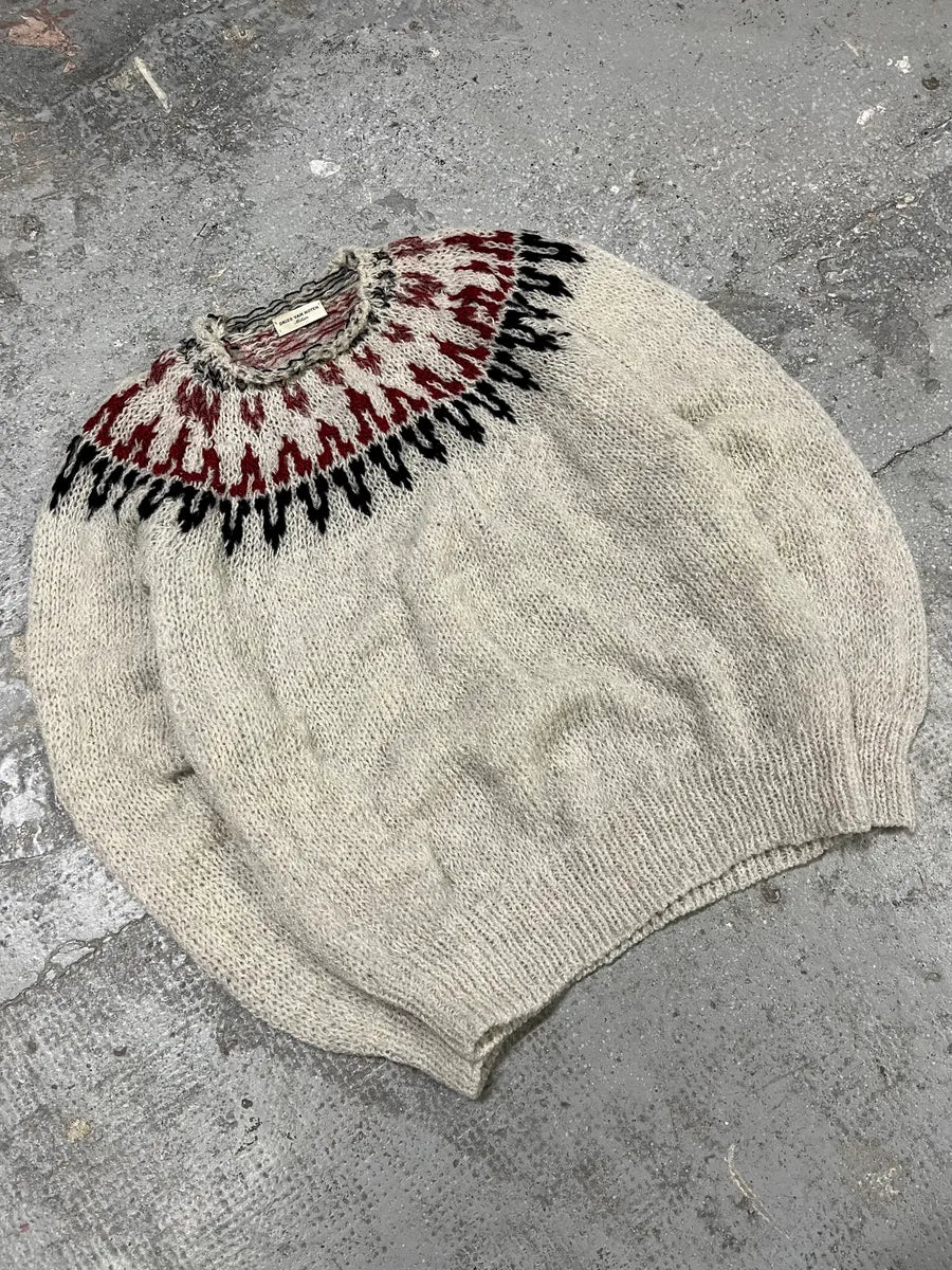 Dries Van Noten Grey Wool Royal Neck Sweater (M) KZKvMQe 4
