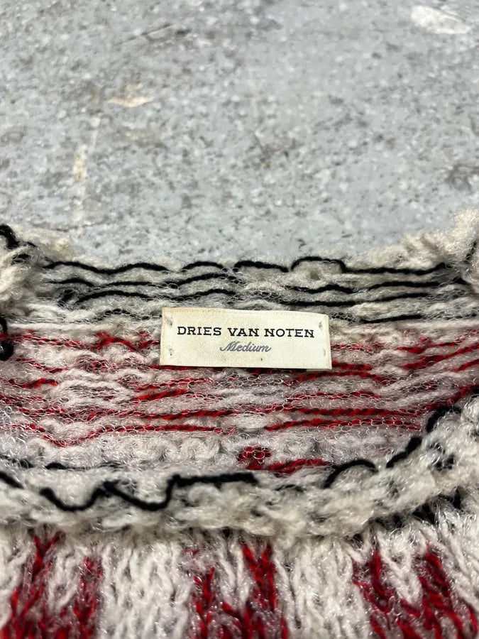 Dries Van Noten Grey Wool Royal Neck Sweater (M) KZKvMQe 6