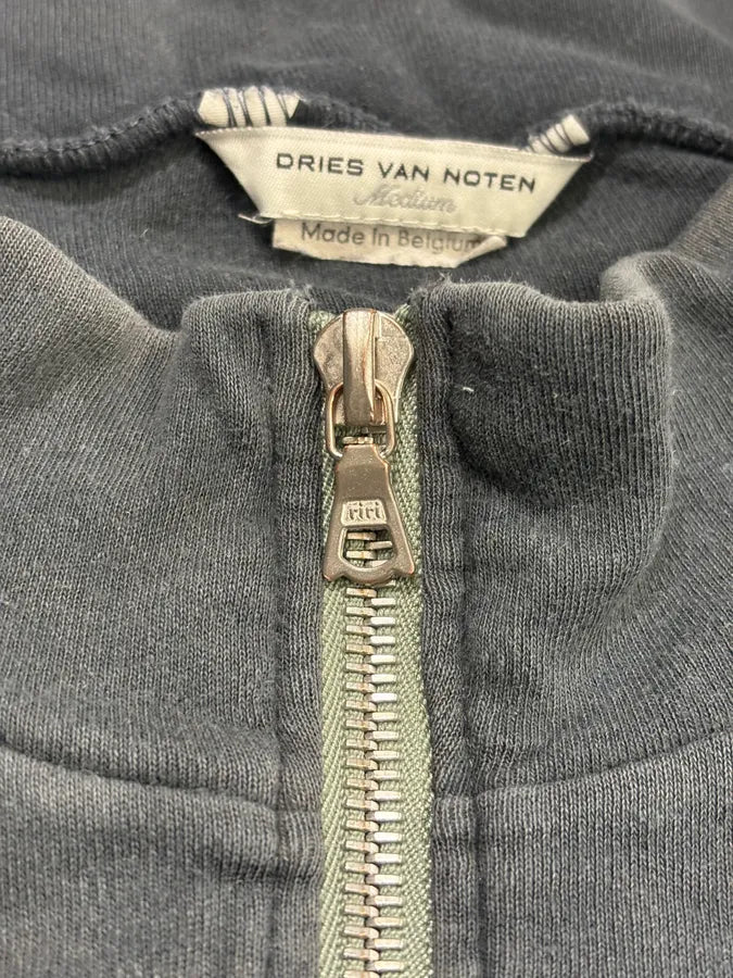 Dries van Noten Grey Zip Cargo Track Sweater  QCppAXR 8