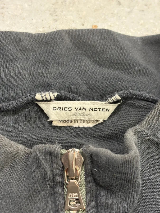 Dries van Noten Grey Zip Cargo Track Sweater  QCppAXR 9