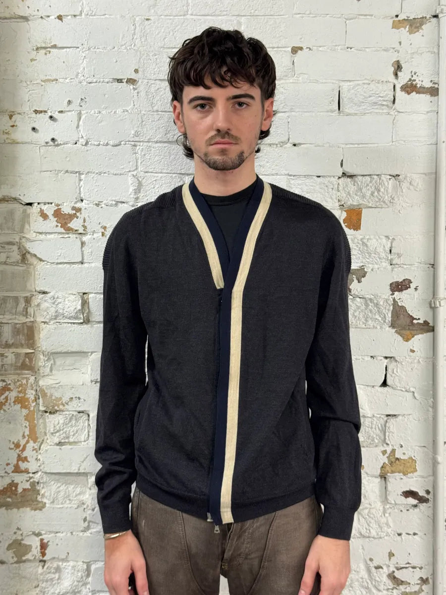 Dries Van Noten Grey Zip-up Sweater tlnsoTA 1