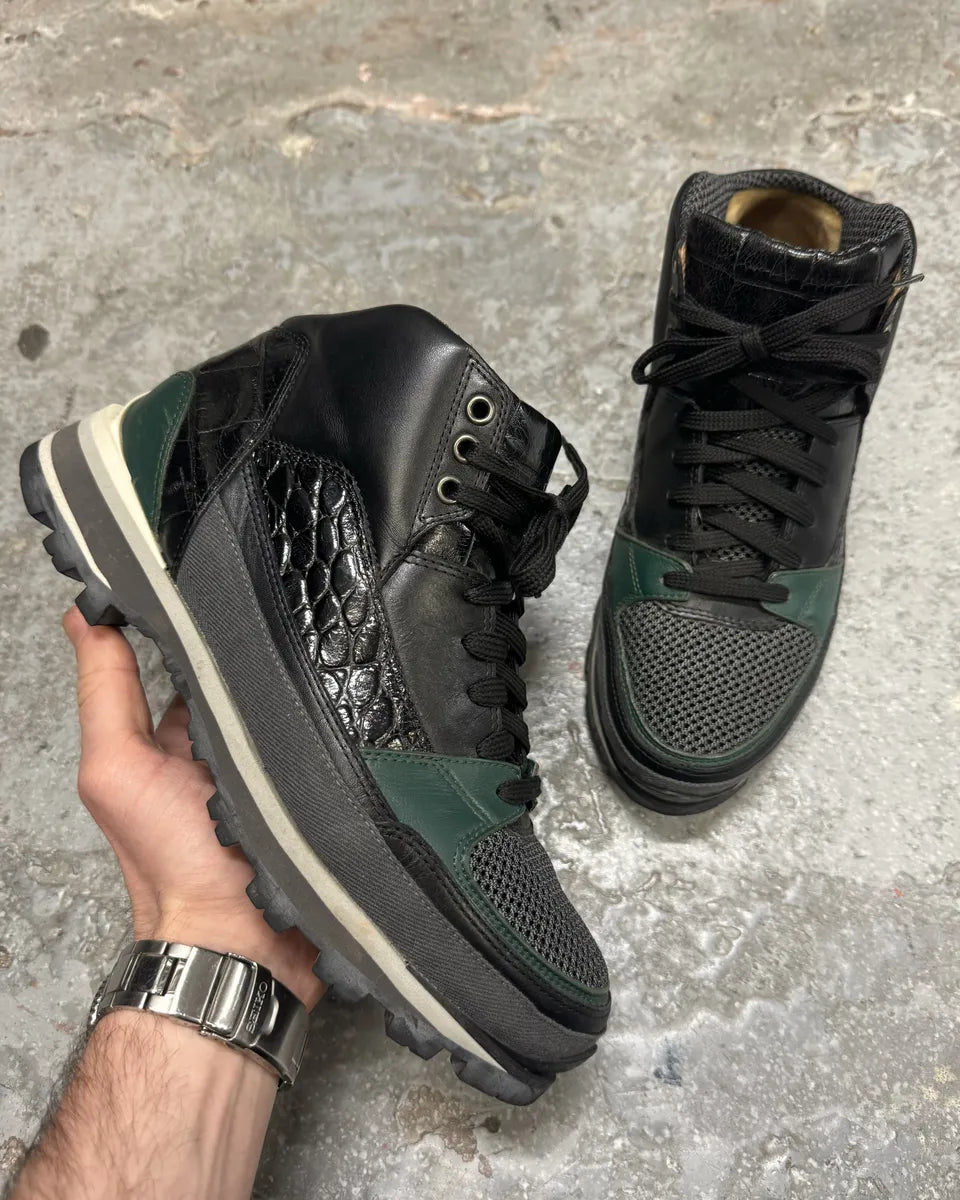 Dries Van Noten High Leather Black Suede Shoes (41eu/us8) 0