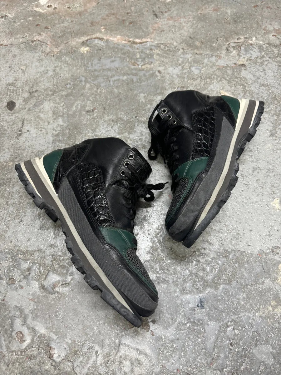 Dries Van Noten High Leather Black Suede Shoes (41eu/us8) 2