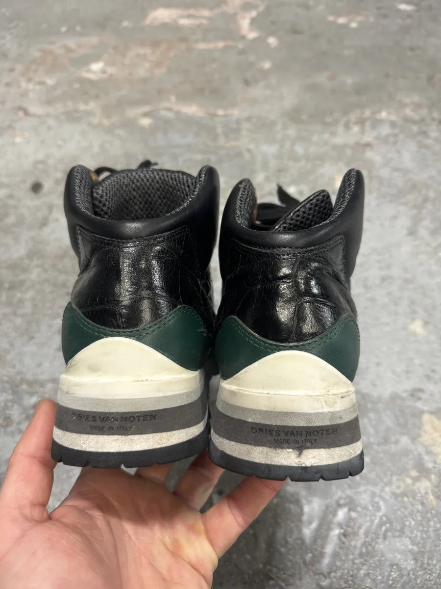 Dries Van Noten High Leather Black Suede Shoes (41eu/us8) 3