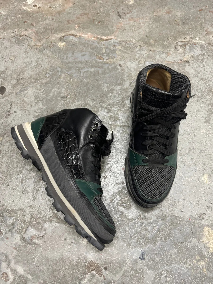 Dries Van Noten High Leather Black Suede Shoes (41eu/us8) 4