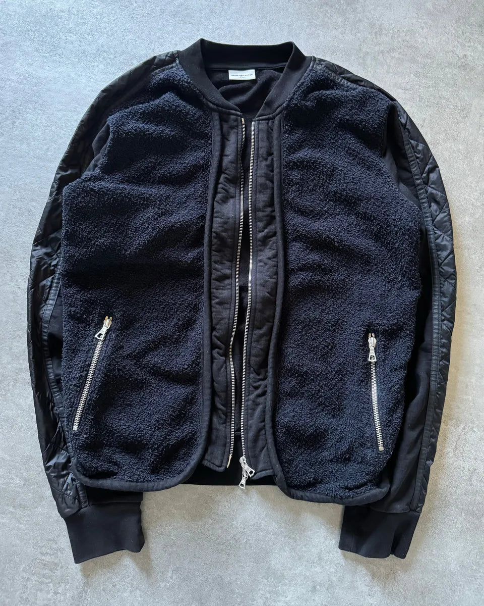 Dries Van Noten Hybrid Fleece Zip Jacket KsIjHDg 0