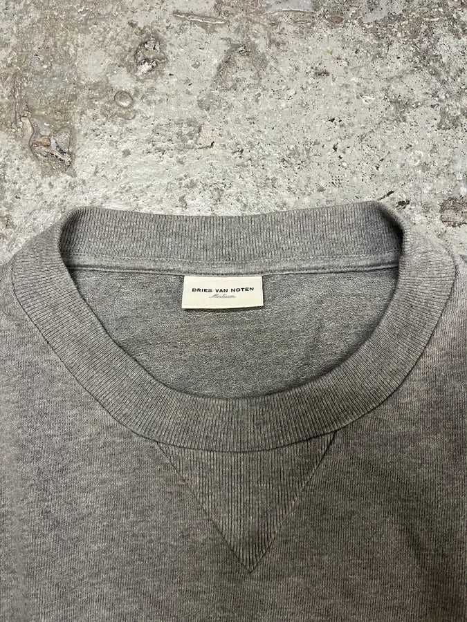 Dries Van Noten Hybrid Grey Checkered Arm Grey Sweater (S/M) KbieiMo 6