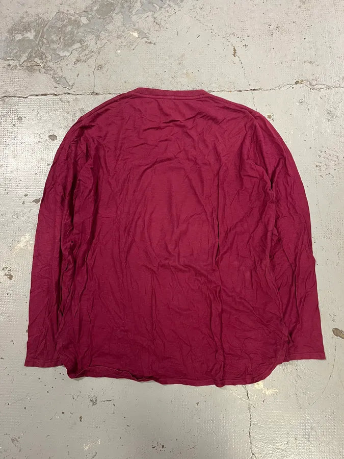 Dries Van Noten Large Bordeaux Eagle V Neck Longsleeves VUAuYgv 5