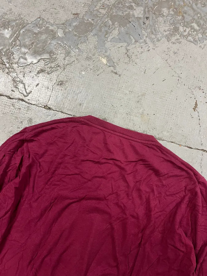 Dries Van Noten Large Bordeaux Eagle V Neck Longsleeves VUAuYgv 6