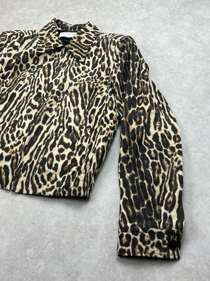 SS2020 Dries Van Noten Leopard Zip-up Bomber Jacket ytopNVm 4
