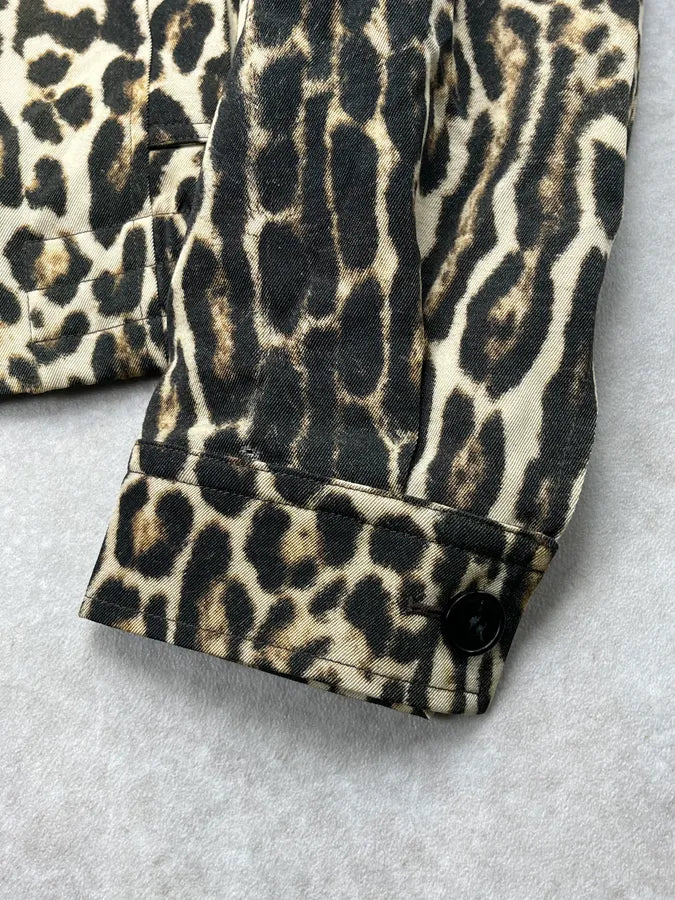 SS2020 Dries Van Noten Leopard Zip-up Bomber Jacket ytopNVm 9