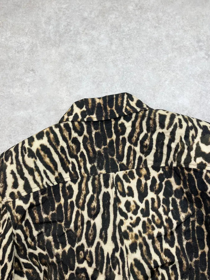 SS2020 Dries Van Noten Leopard Zip-up Bomber Jacket ytopNVm 7
