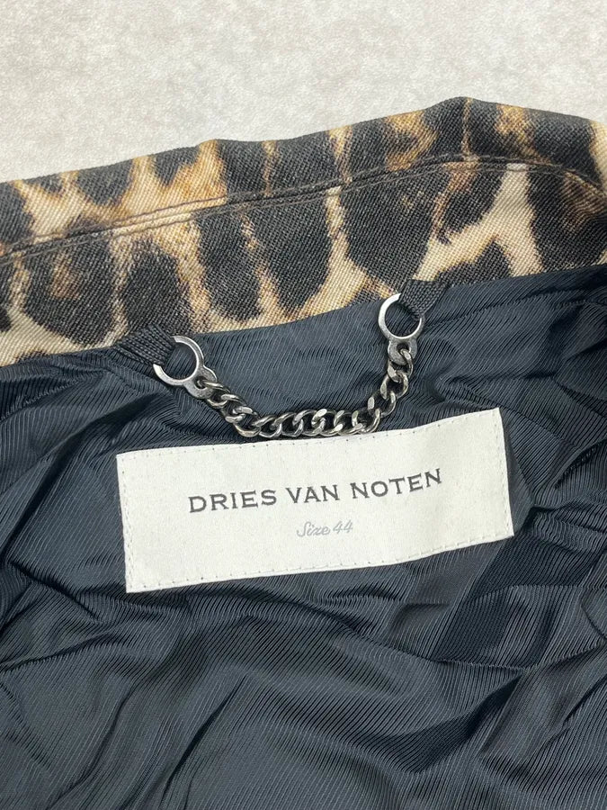 SS2020 Dries Van Noten Leopard Zip-up Bomber Jacket ytopNVm 10