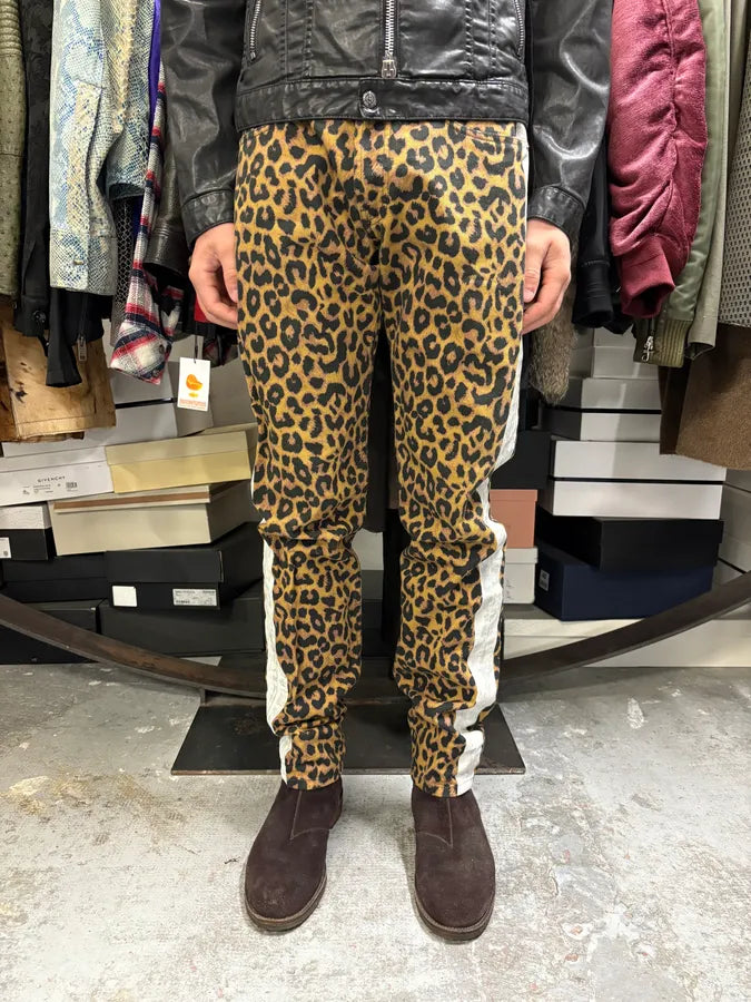 Dries Van Noten Leopard Print Camel Jeans uvfOPAy 1