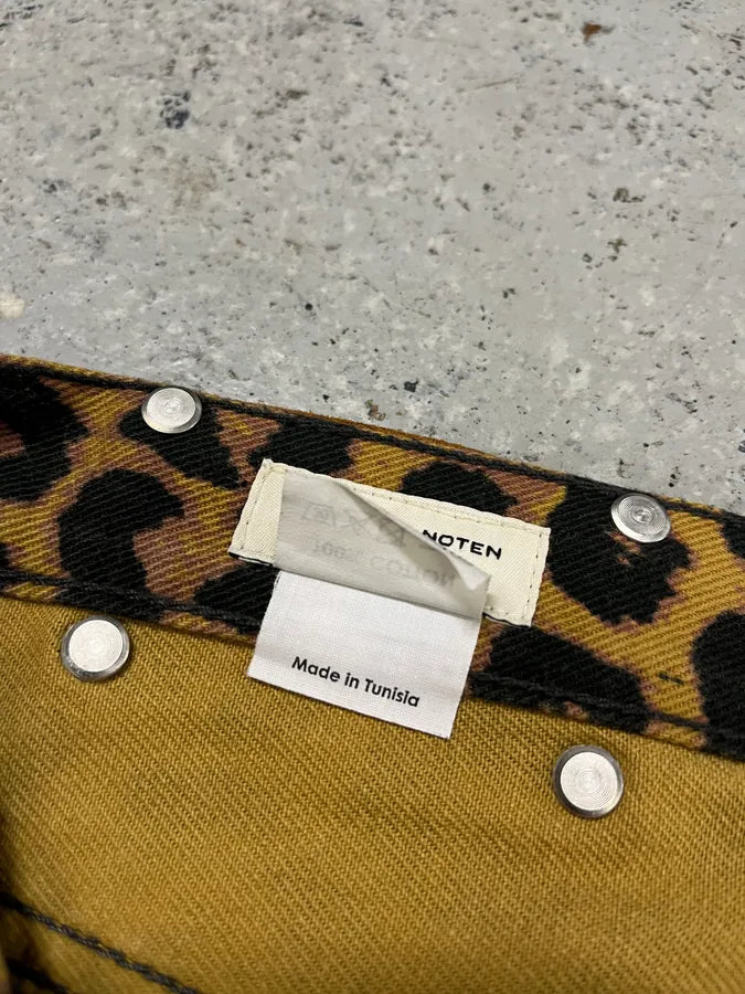 Dries Van Noten Leopard Print Camel Jeans uvfOPAy 12
