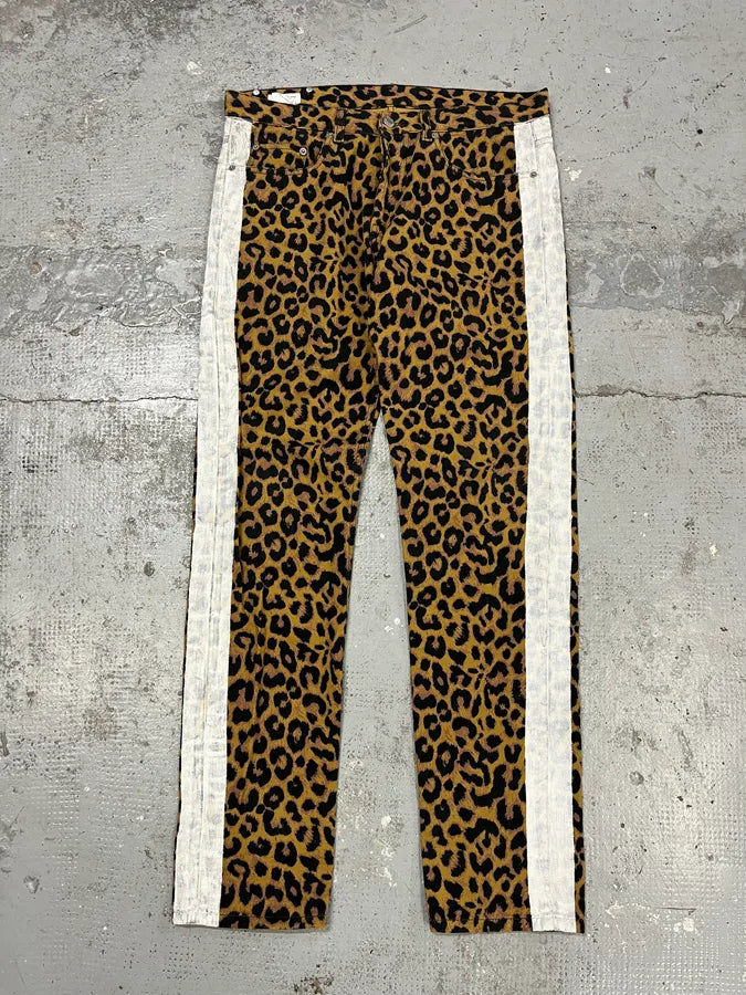 Dries Van Noten Leopard Print Camel Jeans uvfOPAy 2