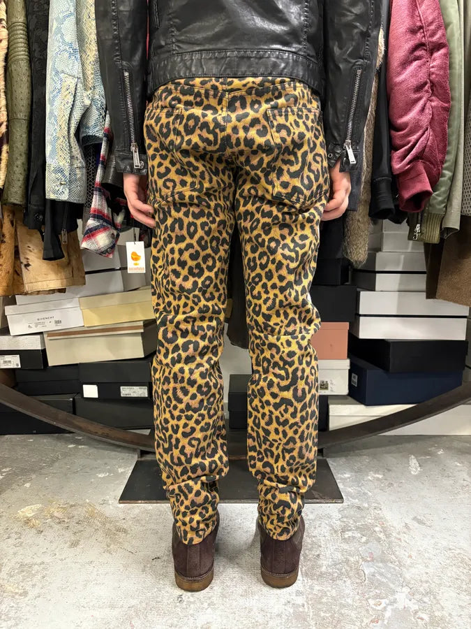 Dries Van Noten Leopard Print Camel Jeans uvfOPAy 4