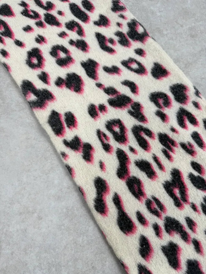 Dries Van Noten Leopard Print White Scarf XJpVsFN 6