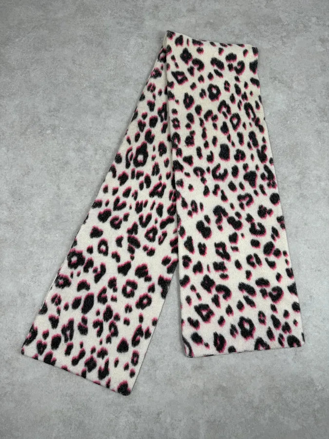 Dries Van Noten Leopard Print White Scarf XJpVsFN 7