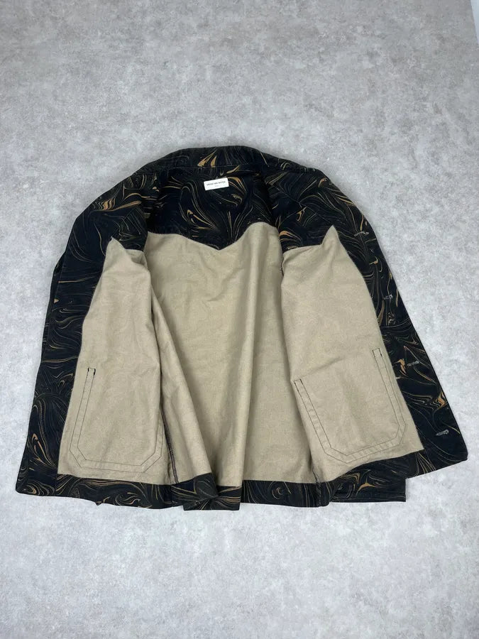 Dries Van Noten Marble Effect Black Jacket aoVcyCa 9