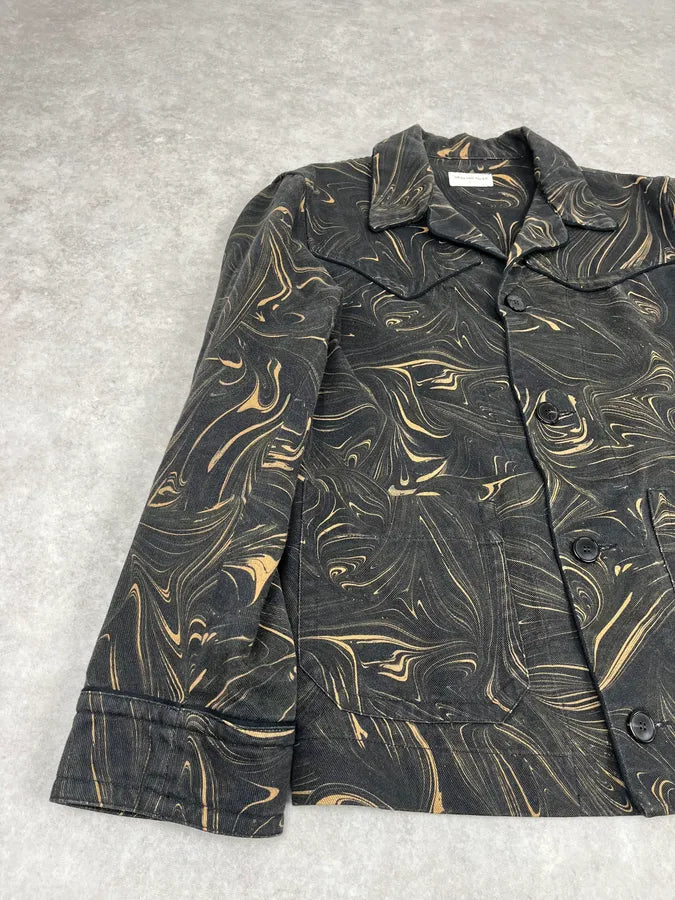 Dries Van Noten Marble Effect Black Jacket aoVcyCa 7