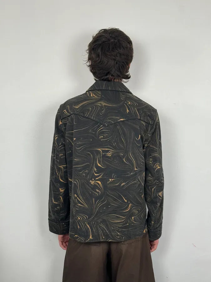 Dries Van Noten Marble Effect Black Jacket aoVcyCa 2