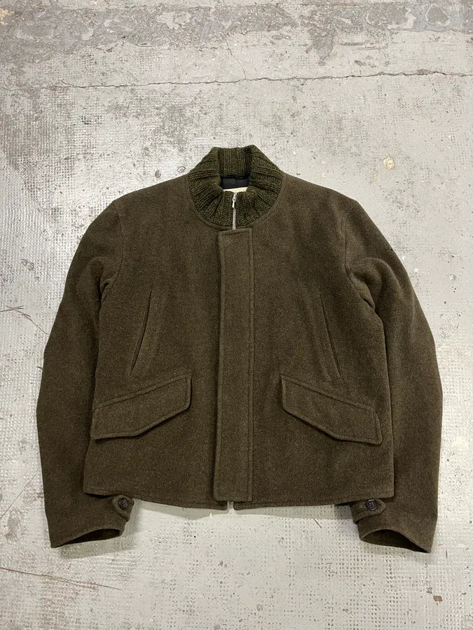 Dries Van Noten Military Green Wool Jacket vEvUFZL 0