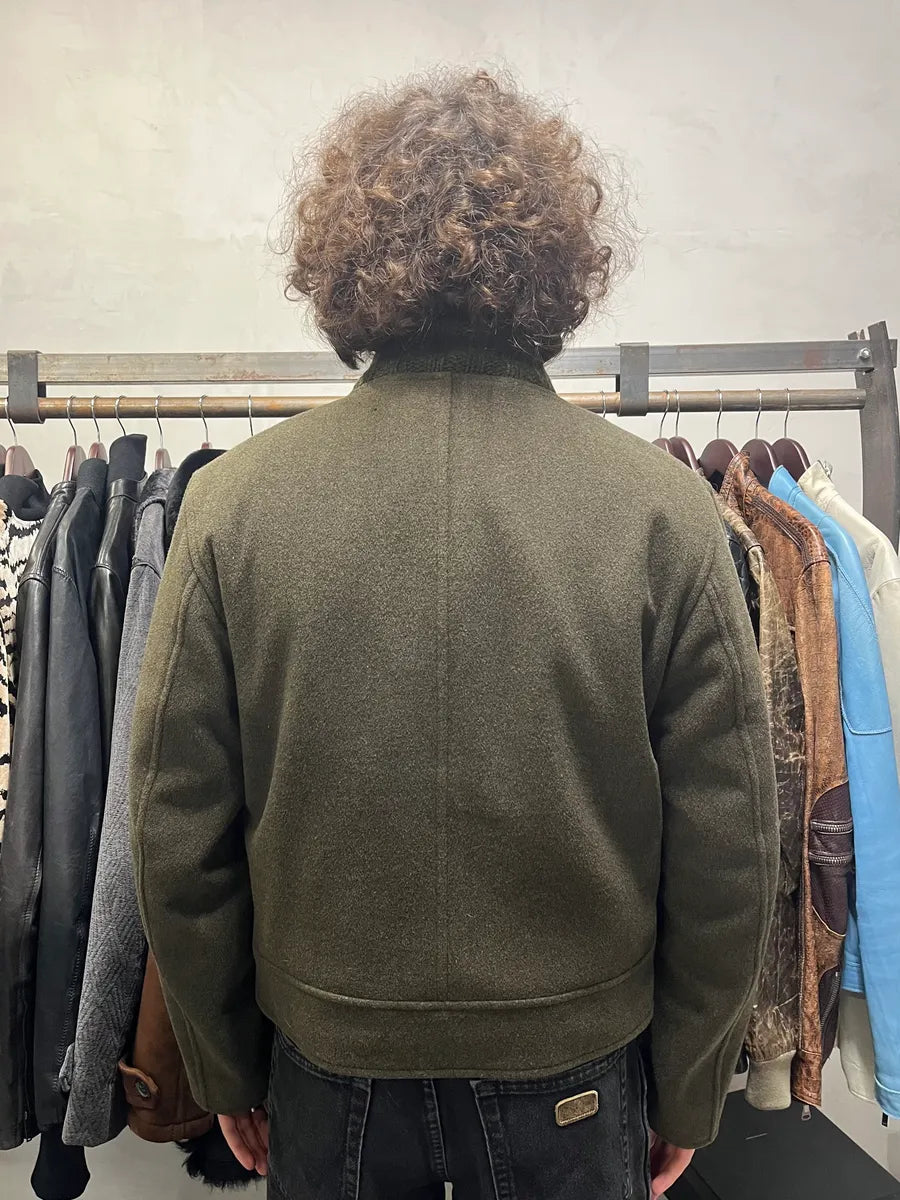 Dries Van Noten Military Green Wool Jacket vEvUFZL 2
