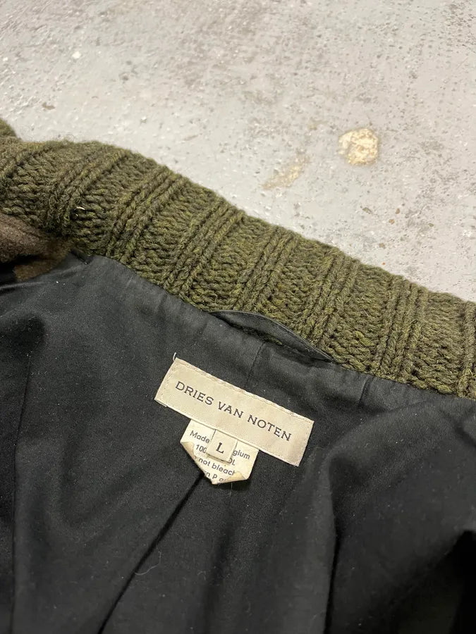 Dries Van Noten Military Green Wool Jacket vEvUFZL 9