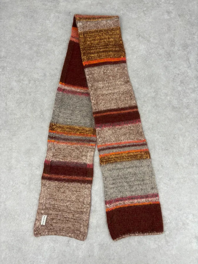 2000s Dries Van Noten Multicolor Wool Striped Scarf lPYfaBX 0
