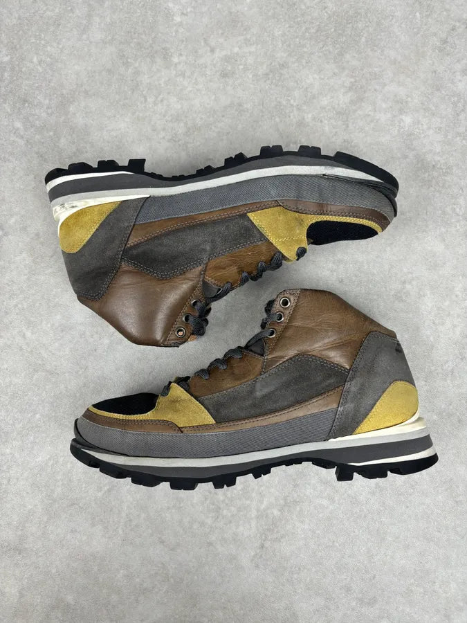 Dries Van Noten Mustard Leather Hiking Sneakers bXRVFRq 8