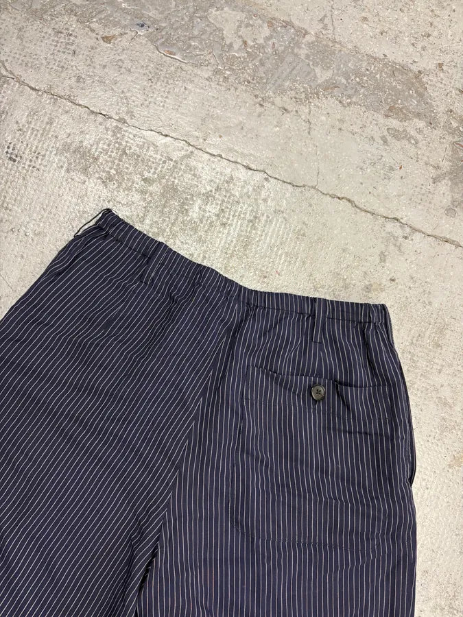 Dries Van Noten Navy Acetate Viscose Pinstripe Shorts JvtAbYi 7