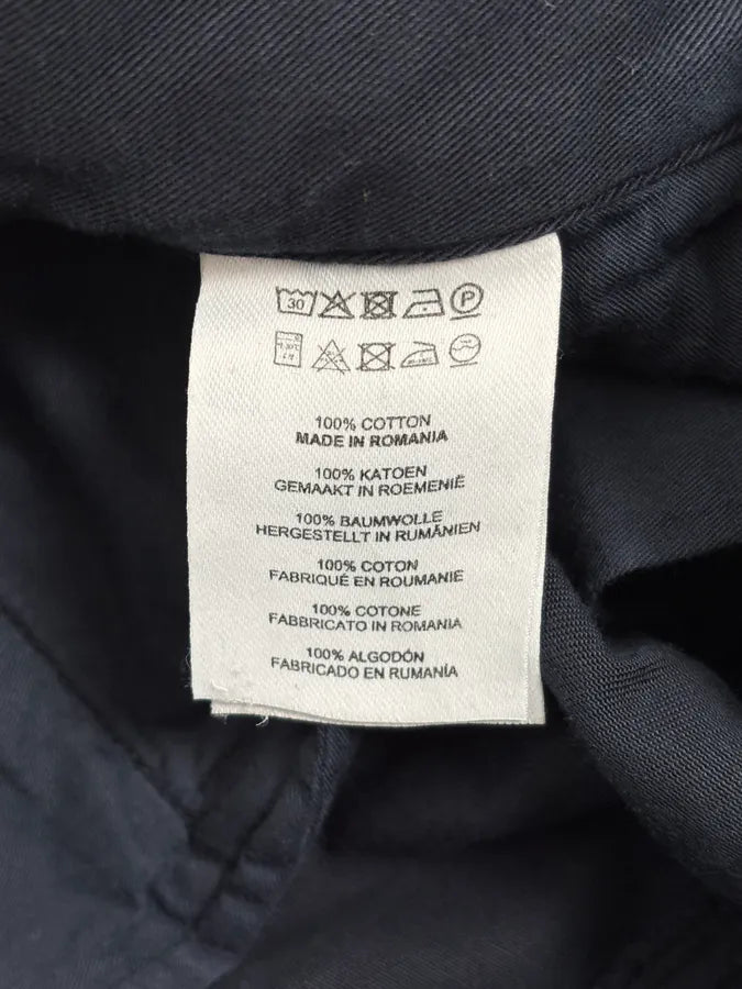 Dries Van Noten Navy Minimalist Belted Cozy Pants FrNqfeI 10