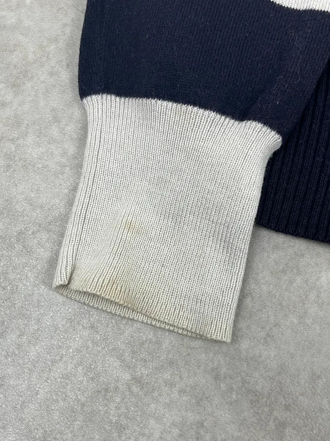 Dries Van Noten Navy & White Striped Sweater XLCXtCb 9