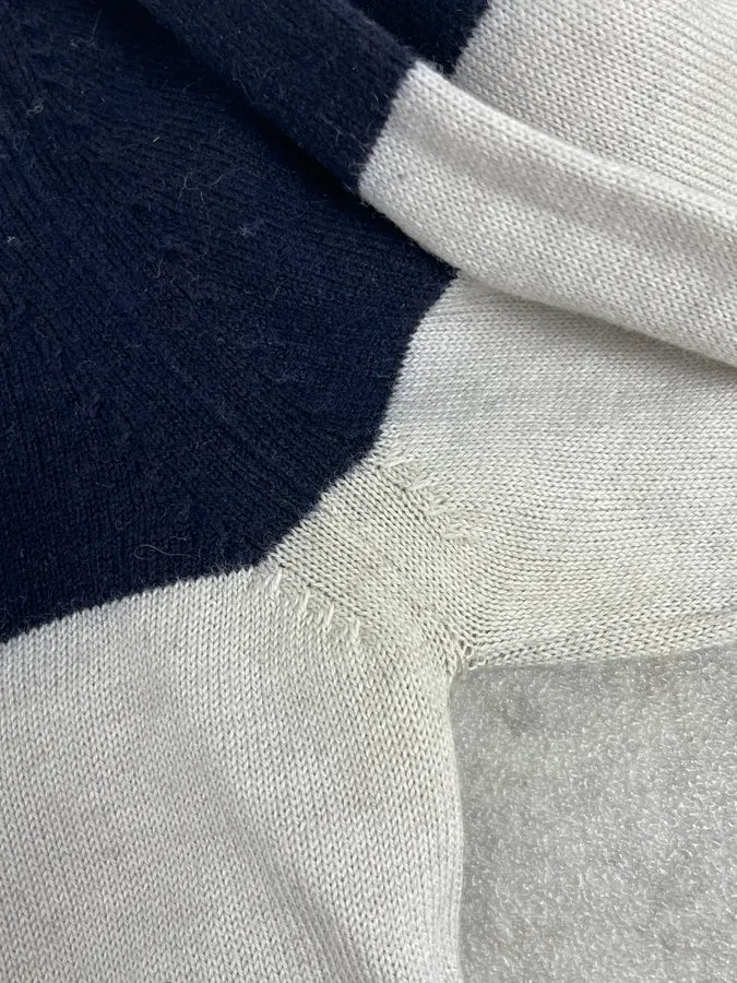 Dries Van Noten Navy & White Striped Sweater XLCXtCb 11