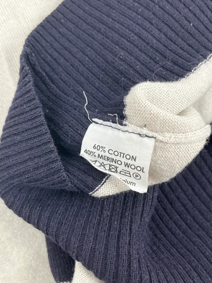 Dries Van Noten Navy & White Striped Sweater XLCXtCb 8