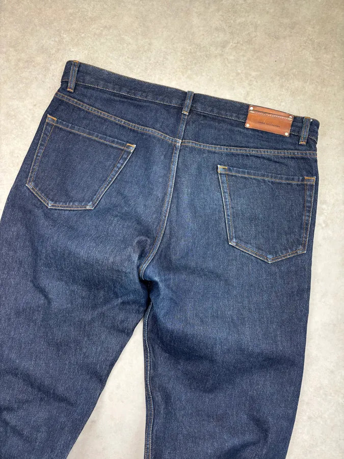 Dries Van Noten Navy Brut Denim Jeans QfiyLzV 6