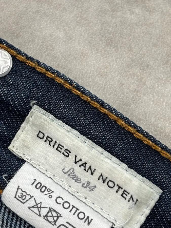 Dries Van Noten Navy Brut Denim Jeans QfiyLzV 10