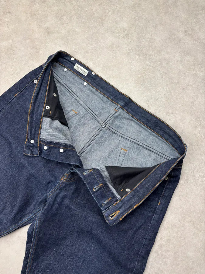 Dries Van Noten Navy Brut Denim Jeans QfiyLzV 9